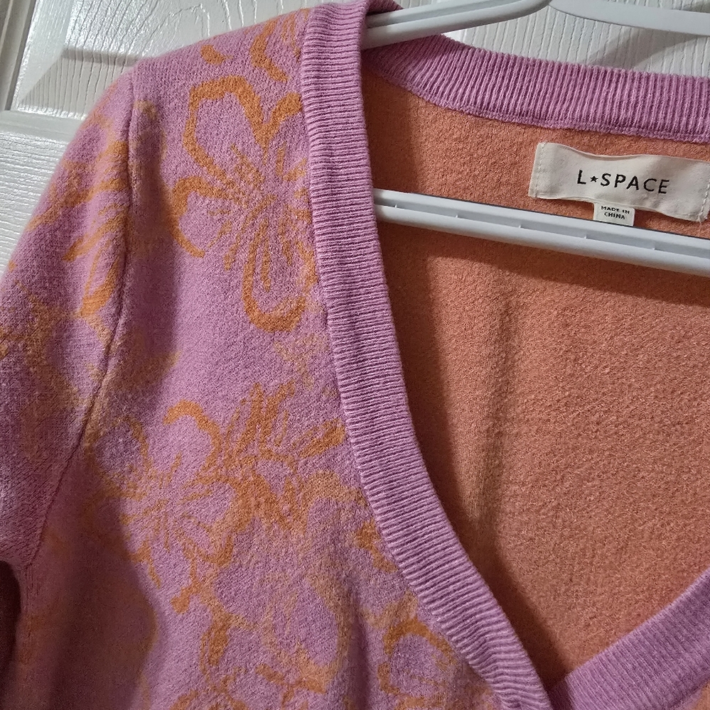 L*Space Spring Fling Dress & Cardigan Sweater Matching Set, Jacquard Knit, XS/S. - Picture 16 of 16